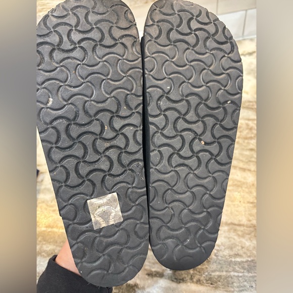 Skechers Luxe Foram, Black Slide Sandals with Buckles Size.8 - Picture 5 of 7